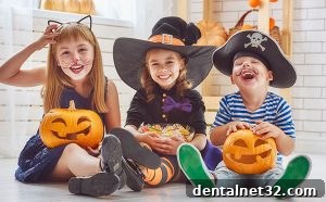 Pediatric Dentist in Holly Springs explaining how to avoid cavities on Halloween