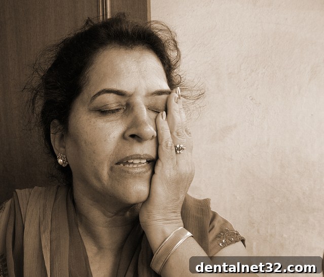 Dentist performing a dental filling