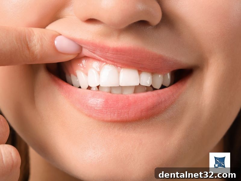 Simple Steps to a Healthier Gum Line 2 A detailed image showing the effects of gum recession on teeth
