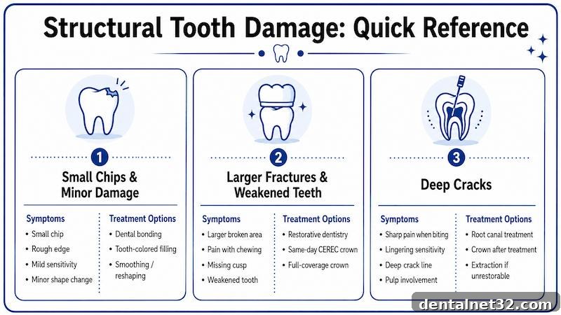 structural tooth damage vs surface wear